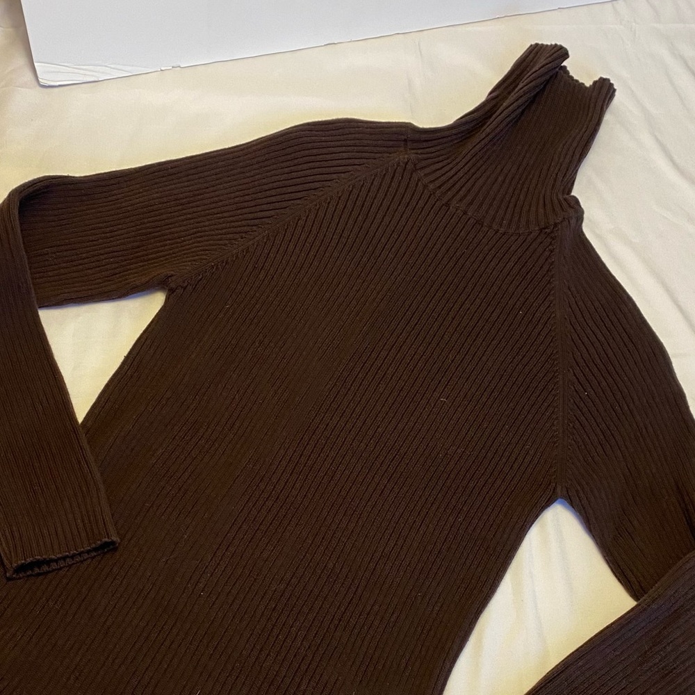 Thick brown turtleneck